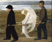 Hugo Simberg The Wounded Angel - Hugo Simberg Spain oil painting artist